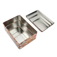 Boîtes en métal étamé personnalisées pour l'emballage alimentaire, avec couvercles, pour biscuits, gâteaux, chocolats, sucettes, matériaux recyclés