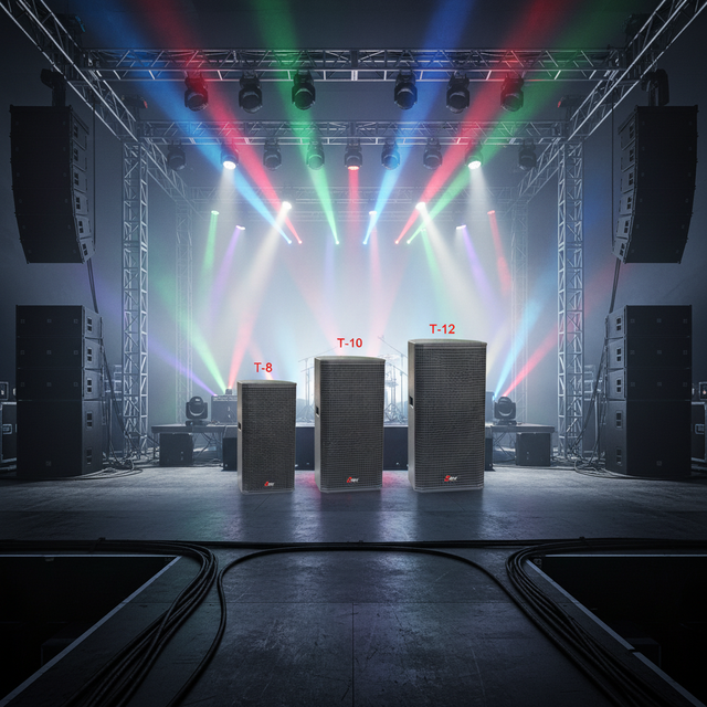 Factory Wholesale Professional Audio DJ Speakers Audio System-Passive 2-Way 200W RMS Outdoor/Indoor Stage Use