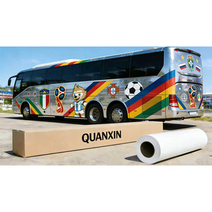 Rollo de Vinilo de PVC Adhesivo Permanente, Material de Vinilo Imprimible para Impresión de Pósteres y Pancartas, Película Adhesiva para Envolver Automóviles - Product Image 5