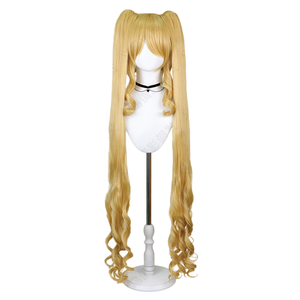 Vero rosso Anime Cosplay parrucca doppia <span class=keywords><strong>coda</strong></span> <span class=keywords><strong>di</strong></span> <span class=keywords><strong>cavallo</strong></span> con decorazione a rete rosa regolabile parrucca berretto carattere <span class=keywords><strong>capelli</strong></span> per le donne all'ingrosso - Product Image 1