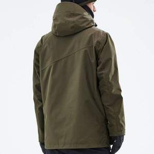 Olive <strong>Green</strong> <strong>Ski</strong> Snowboard <strong>Jacket</strong> - Hoodie Waterproof Windproof for Skiing - Product Image 3