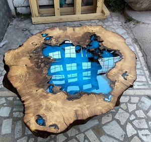 กาวเรซิ่นใสสำหรับงานฝีมือไม้ โต๊ะไม้  กาวติดไม้  กาวอีพ็อกซี่ใส  กาวแก้ว AB  โลหะประดับเพชร - Product Image 2