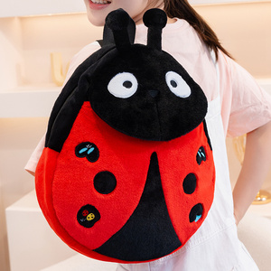Enfants coccinelle en peluche <span class=keywords><strong>sac</strong></span> à <span class=keywords><strong>dos</strong></span> dessin animé peluche jouets <span class=keywords><strong>sac</strong></span> à <span class=keywords><strong>dos</strong></span> enfants mignon belle <span class=keywords><strong>maternelle</strong></span> enfants sacs - Product Image 2