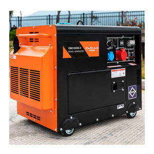 גנרטור שקט נייד 5 kw 5kwh גנרטור דינמו עם ארכובה 220v 5000 וואט דינמו מתנע מנוע דיזל גנרטור 5kw - Product Image 2