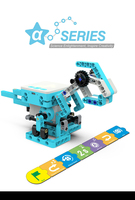 ZMROBO Alpha Set A--Robots Programables, Robot Educativo STEM, Python, Codificación, Bloques de Construcción, Programación sin Pantalla