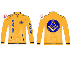 Custom Made <b>Men's</b> Racing Varsity Bomber <b>Jacket</b> Wholesale Baseball <b>Jackets</b> with Master Mason Sublimation Print Embroidery - Product Image 1