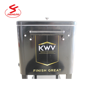 Carrito Enfriador de Bebidas Portátil con Ruedas para Exteriores, Capacidad de 80 Cuartos, Nevera Móvil para Patio, Caja de Hielo para Bebidas, Carrito Enfriador de Cerveza - Product Image 3