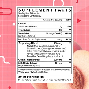 Gummies OEM en gros pour femmes adultes : Vitamine D3 pour sculpter des courbes voluptueuses, maximiser l'efficacité de l'entraînement et la gestion de l'énergie - Product Image 2