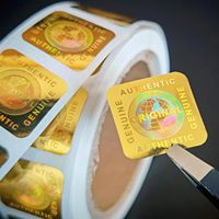 One-time Holographic Tamper Evident Sticker VOID if REMOVED Anti-Counterfeit Adhesive Label for Electronics