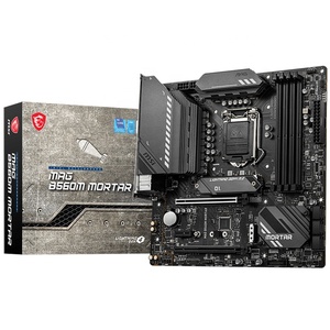 เมนบอร์ด MSI B560M MORTAR DDR4 รองรับโปรเซสเซอร์ Intel รุ่นที่ 10/11 เหมาะสำหรับ Core I7 I5 LGA1200 เมนบอร์ดพีซีแบบ M-ATX รุ่น MSI B560M G - Product Image 1