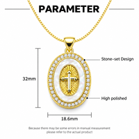 Collier pendentif croix en perles ARNAN, plaqué or, laiton, coquille, strass, collier ras du cou multicolore, bijoux de luxe, cadeau pour femme