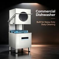 Lavavajillas Comerciales Portátiles, Lavavajillas Automáticos Inteligentes de Acero Inoxidable para Cocina de Hotel