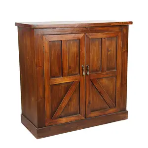 Ель деревянные двери дизайн украшения Durniture Винтаж потертый коричневый деревенский деревянный сундук