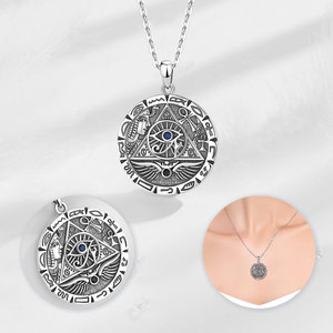 Collar con Colgante <span class=keywords><strong>de</strong></span> <span class=keywords><strong>Ojo</strong></span> <span class=keywords><strong>de</strong></span> <span class=keywords><strong>Ra</strong></span> Egipcio <span class=keywords><strong>de</strong></span> Merryshine, Cadena Unisex con Símbolo <span class=keywords><strong>de</strong></span> Protección para Hombres <span class=keywords><strong>y</strong></span> Mujeres - Product Image 6