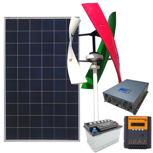 Kit de Generador Eólico Vertical, Batería de Litio, Paneles Solares, Aspas de Aleación de Aluminio, Potencia Nominal de 1KW-12KW, Energía Híbrida Eólica Solar - Product Image 1