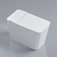 Toilette intelligente intégrée de luxe avec bidet intelligent, siège chauffant et chasse d'eau à détection automatique pour salles de bain modernes et projets hôteliers