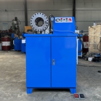 Machine de sertissage et de pressage de flexibles hydrauliques en promotion avec moteur et PLC, force de serrage 5000KN, diamètre de perçage 6-32mm