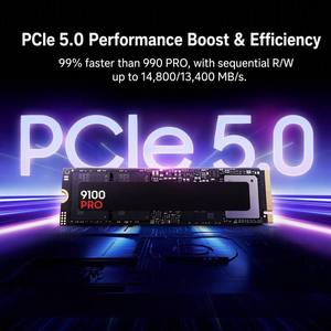 SSD Internal 9100 PRO 1TB 2TB NVMe M.2 PCIe 5.0 X4, Kecepatan Ultra Tinggi 14.800MB/s untuk PS5 dan PC Gaming - Product Image 3