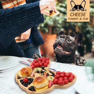 <span class=keywords><strong>Plateau</strong></span> à <span class=keywords><strong>fromage</strong></span> en bambou <span class=keywords><strong>de</strong></span> 12 pouces, <span class=keywords><strong>plateau</strong></span> pour aliments cuits en forme <span class=keywords><strong>de</strong></span> bouledogue français sur un grand <span class=keywords><strong>plateau</strong></span> en bambou, un excellent cadeau pour les nouveaux locataires - Product Image 2