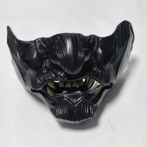 Máscara de <span class=keywords><strong>Samurai</strong></span> Japonesa de Halloween, Máscara de Resina para Cosplay, Disfraz, Baile, Iluminada, Recargable, para Fiesta - Product Image 2