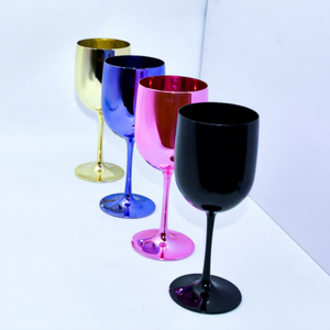 Verre à vin en plastique PP incassable 16oz, logo personnalisé, gobelet <span class=keywords><strong>transparent</strong></span> noir portable pour fête et événement - Product Image 6