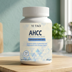 Soutien Immunitaire Avancé Formule AHCC-750mg Fournissant de l'Énergie Complément Alimentaire Naturel pour Adultes 60 Capsules - Product Image 1