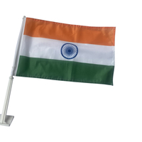 Drapeau de voiture personnalisé 12x18 pouces, ensemble de drapeaux de pays du monde pour intérieur avec support, drapeaux nationaux personnalisés en polyester