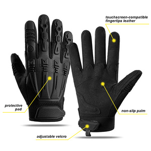 Buitensporten Motorfiets Heren Synthetisch lederen handschoenen Antislip Touchscreen Jagen Fietsen Motocross Tactische handschoenen CE/ISO - Product Image 3