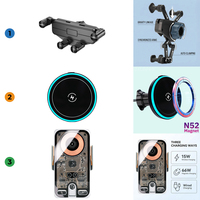 Support de chargeur de téléphone sans fil pour voiture Lexus LX600/LX700 2022-2026, avec rotation réglable, mains libres pour la charge du téléphone