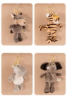 OEM ODM Marque Richy Porte-clés en peluche décoratif en forme de tigre de 15 cm, personnalisé, rembourrage en coton PP doux, unisexe, pour les 5-14 ans et plus