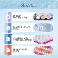 HEMA & TPO Free Good Quality Hollow Heart Gel Builder Heart Shape Sequins Nail Extension Gel Clear Glitter Hard Nails Gel OEN