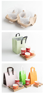 Disposable Non-Woven Fabric Catering Milk Tea Coffee Hot and Cold Insulated Aluminum Foil Takeout <b>Packaging</b> <b>Bag</b> - Product Image 4