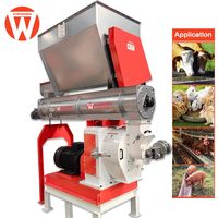 Nouvelle machine à granulés d'aliments pour animaux en acier inoxydable pour porcs, lapins, poulets, canards - Haute productivité, capacité de 3 tonnes/h