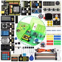 Kit de Aprendizaje IoT Keyestudio ESP-32 para Pruebas y Proyectos Divertidos de Programación, Kit de Codificación con ESP 32 WROOM, Kit de Inicio Wi-Fi para Arduino para ESP32