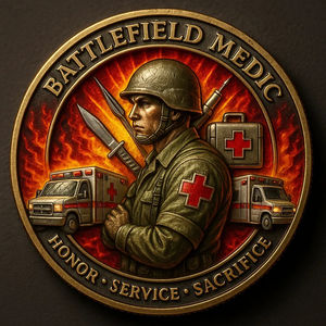 Monedas Redondas Conmemorativas de Veteranos de la Marca MK, Artesanía en Hierro Personalizada, Patriotismo - Product Image 6