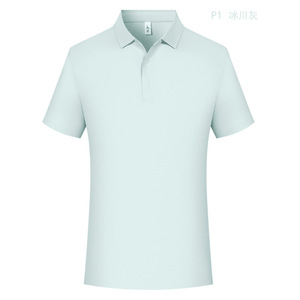 Camisa Polo de Nailon y Spandex, Cuello Piqué sin Costuras, Manga Corta, Elástica, Color Sólido, Ropa de Trabajo, Uso Diario - Product Image 3