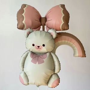 Exquisito Paquete <span class=keywords><strong>de</strong></span> Tarjetas, Globos Grandes y Lindos <span class=keywords><strong>de</strong></span> Helio con Forma <span class=keywords><strong>de</strong></span> Oso Retro, Decoración para <span class=keywords><strong>Fiestas</strong></span> <span class=keywords><strong>de</strong></span> Cumpleaños y Baby Shower, Globos <span class=keywords><strong>de</strong></span> Aluminio con Forma <span class=keywords><strong>de</strong></span> Animales - Product Image 2