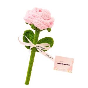 Hilo puro hecho a mano de ganchillo flor de Rosa gigante única infinitiva para el amor floral para el día de San Valentín - Product Image 3