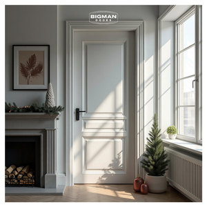 <span class=keywords><strong>Porte</strong></span> intérieure en bois massif, style français, blanche, moderne, pré-montée, étanche, avec <span class=keywords><strong>3</strong></span> panneaux surélevés, pour cuisine et salle de bain, garantie <span class=keywords><strong>3</strong></span> ans - Product Image 1