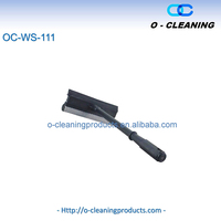O-Cleaning Скребок для окон с длинной ручкой, скребок для автомобильных стекол, губка-щетка для мытья, резиновое лезвие, очиститель стекол и зеркал