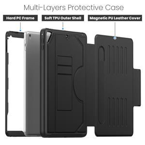 Étui en cuir folio avec protection intégrale, emplacement pour carte, emplacement pour stylet, support multi-angles pour iPad 5 6 Gen 9.7" Air 2 9.7" Pro 9.7" - Product Image 4