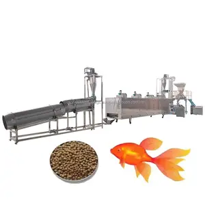 Máquina de producción de alimento para peces a gran escala de buena calidad 0,5 t/h para hacer pellets de alimento para peces flotantes