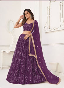 Wholesale Surat Silk Lehenga Bridal Party Wear Traditional <b>Indian</b> Choli Wedding Outfit Ethnic Reversible Quick Dry - Product Image 3
