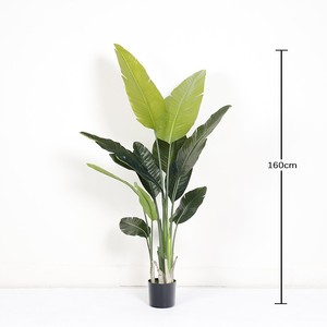 Arbre du voyageur en pot, plante en pot en plastique pour décoration extérieure, décoration intérieure, plantes artificielles, faux arbres - Product Image 4