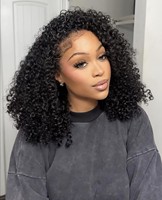 Rambut Manusia Remy India Mentah untuk Wig Depan Transparan dengan Lace, Warna Alami, dan Baby Hair untuk Wanita Kulit Hitam