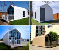 Cabane triangulaire préfabriquée Xiamao en acier galvanisé isolé pour hôtel-resort, camping panoramique et glamping