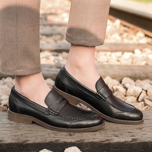 Chaussures pour hommes 2026, nouvelle collection printemps, style business, décontractées, en cuir véritable - Product Image 2