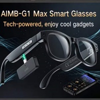 Lunettes intelligentes AIMB-G1max avec batterie 290 mAh, caméra 8MP, mémoire 4 Go, IA, traduction multilingue en temps réel