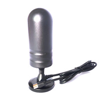 Antena de TV para Interiores de Portugal con Base Magnética, Construcción Metálica, Frecuencia VHF/UHF, Todos los Canales Gratuitos, Multibanda Vertical de 4 Bandas, Ganancia de 5dbi