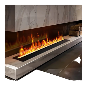 यूरोपीयन होम होटल इनडोर इलेक्ट्रिक फायरप्लेस एलईडी लौ रंग मल्टी-फंक्शन वाष्प भाप ऑटो पानी भरने वाले रिमोट - Product Image 4